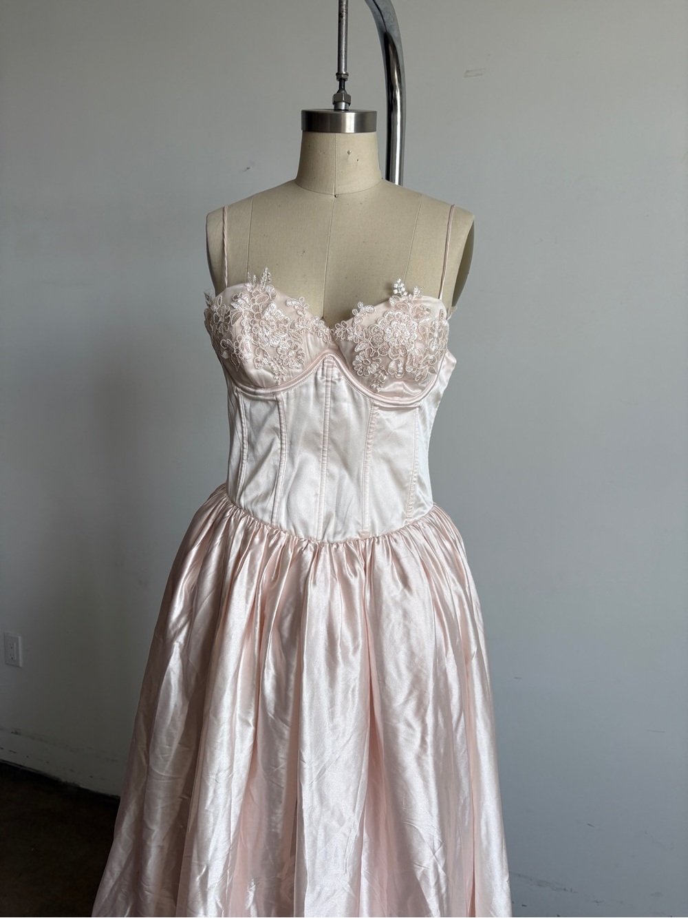 $769 NWT For Love & Lemons “Nara” Pink Tulle Dress Gown Wedding Sz Medium - Picture 5 of 15